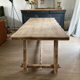 Solid elm farm table