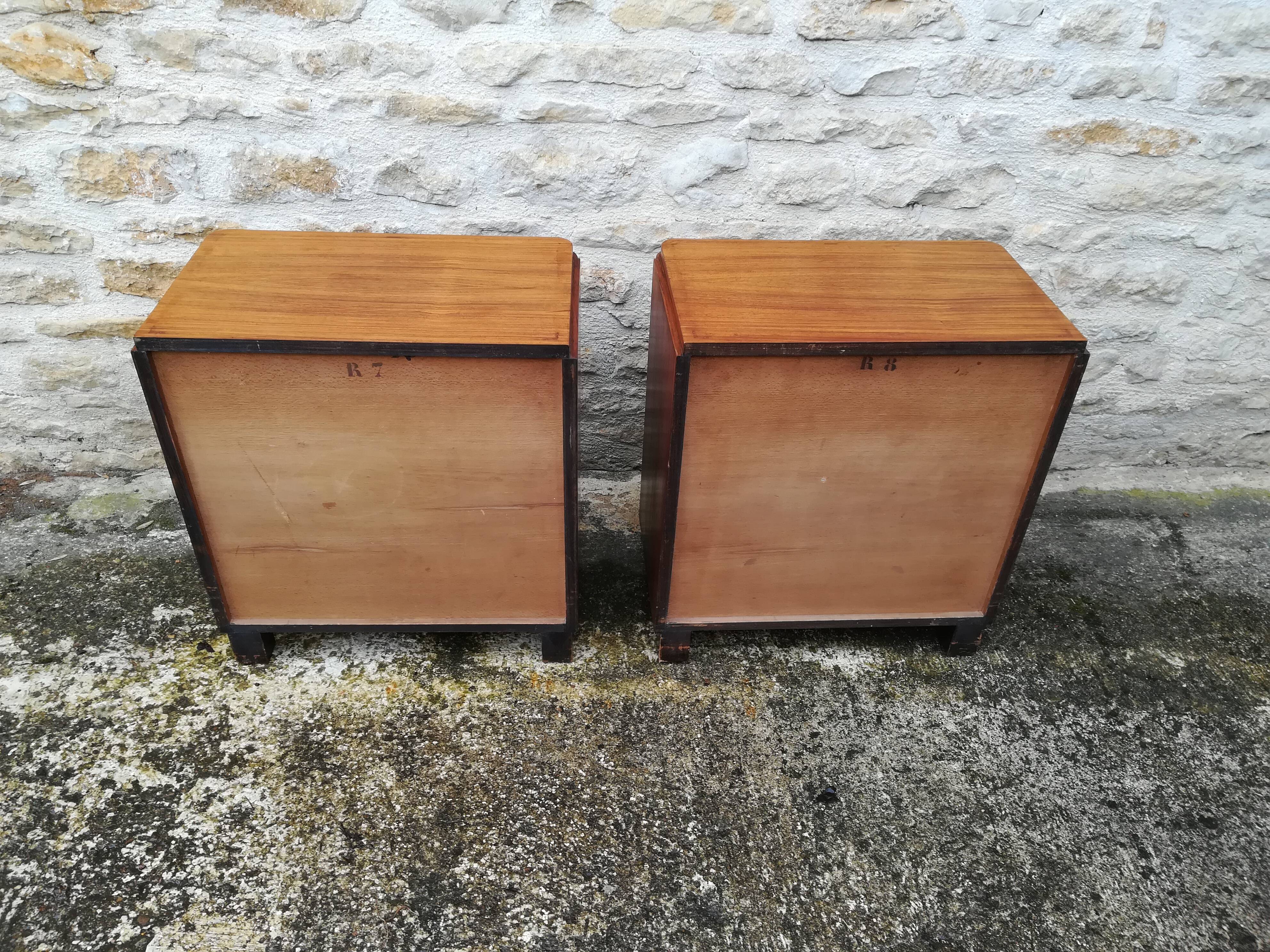 Pair of art deco night tables