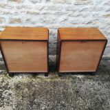 Paire de tables de nuit art deco