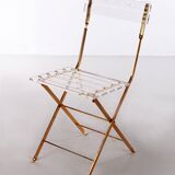 Vintage Hollywood Regency Plexiglass Dining Chair 1970s