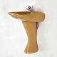 Pedestal sink in mustard by Luigi Colani for Villeroy & Boch, 1960