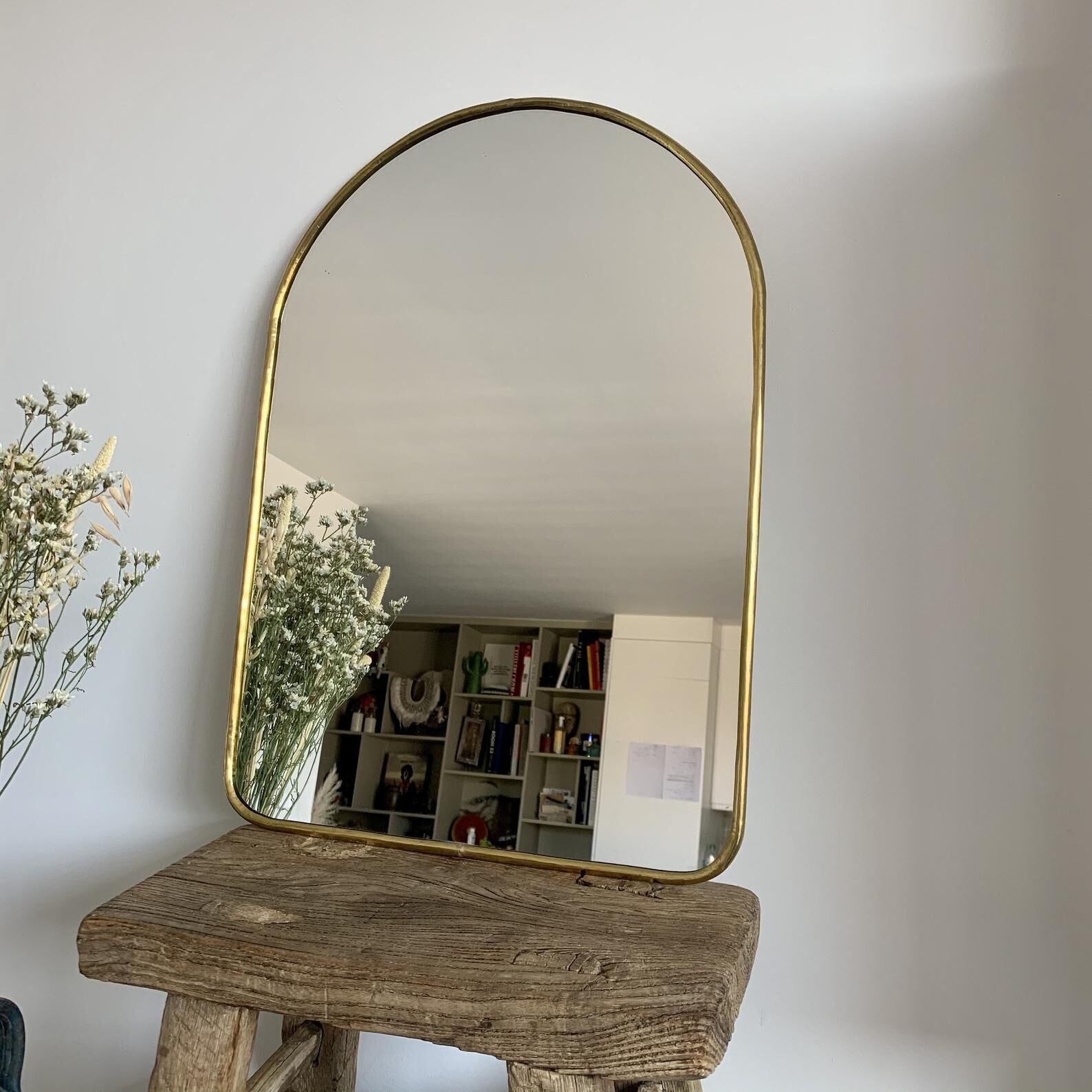 Arche gold brass mirror - 60cm
