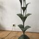 "Flower" metal lamp and coloured glassware