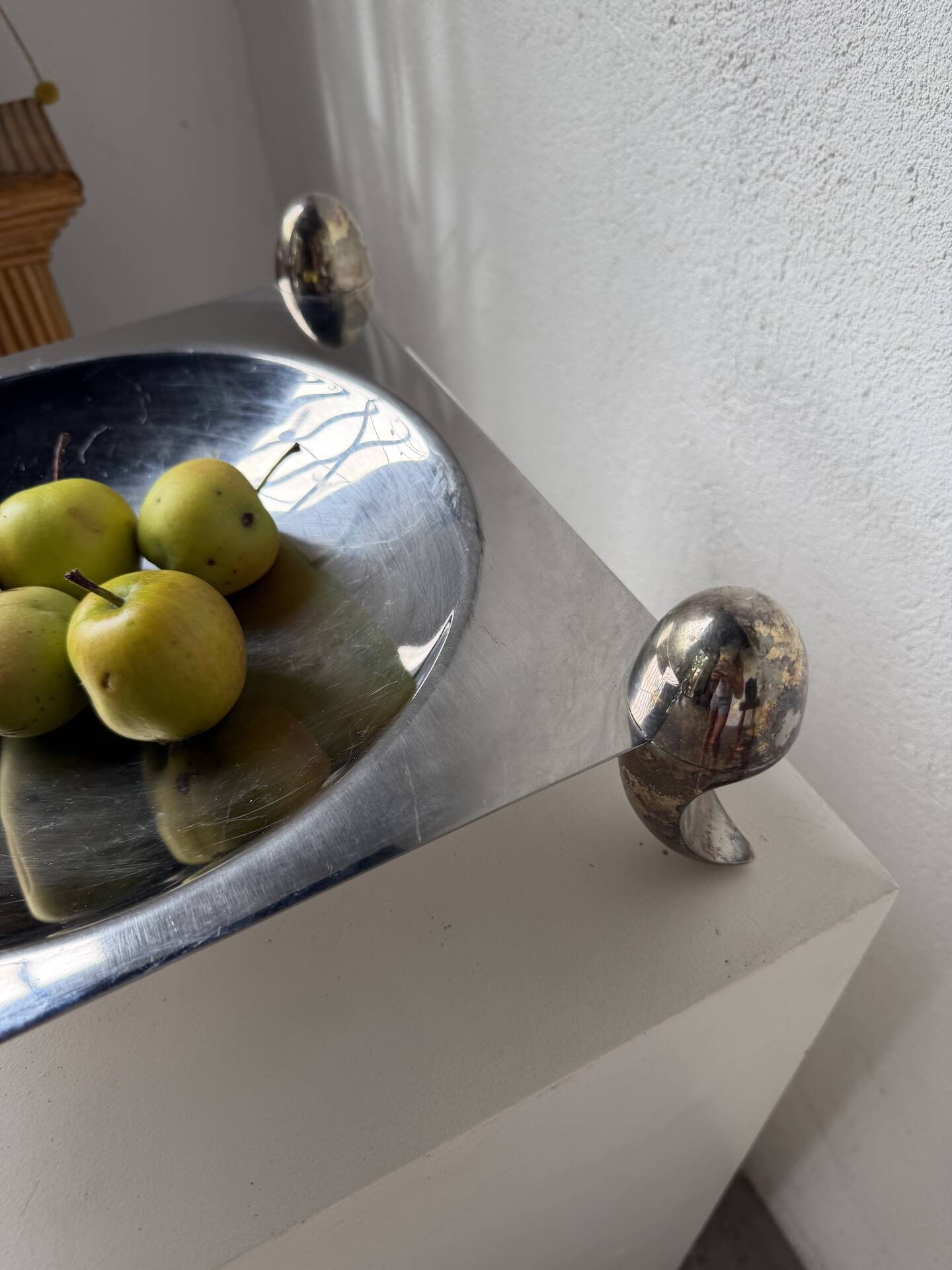 Silver-plated fruit bowl