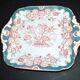 Square porcelain plate Sarreguemines model Minton 215 with Japonese decoration.