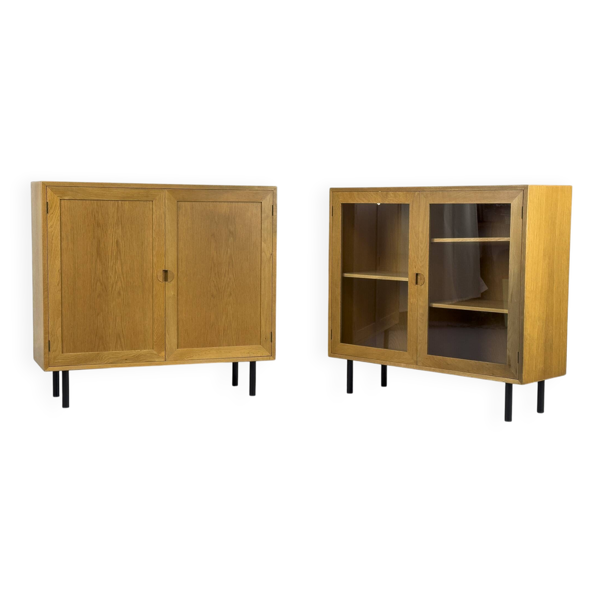 Petit meuble vitrine danois de Hansen et Guldborg, lot de 2, 1