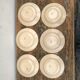 6 vintage plates in Luneville earthenware evreux model