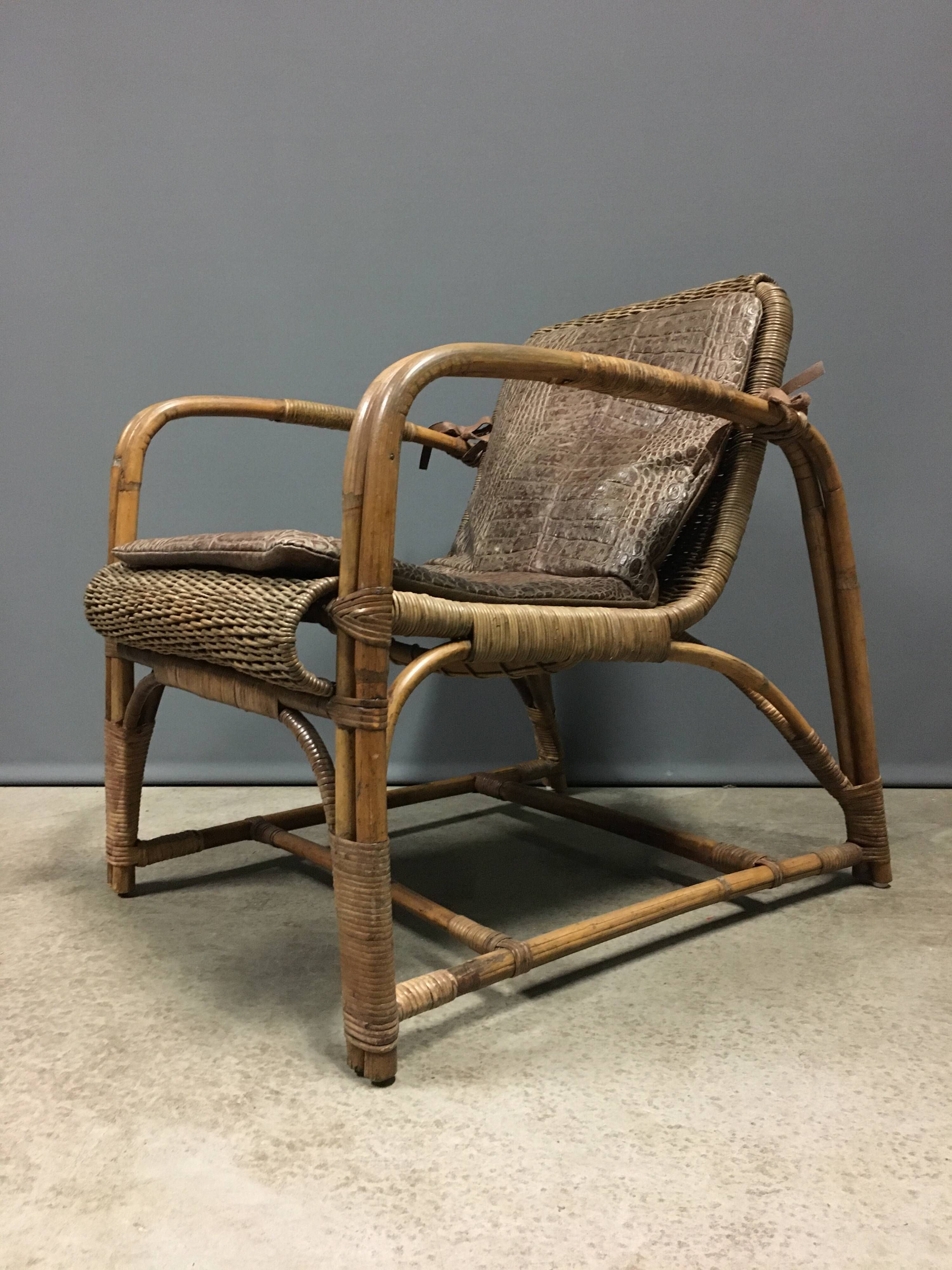 Erich Dieckmann - Fauteuil - Rotin - Années 1930 Bauhaus