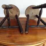 Pair of tripod stools