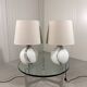 Peill & Putzler large glass table lamps 1970’s