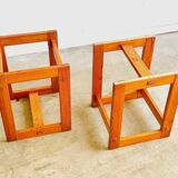 Edvin Helseth pine bench model Trybo, for the Trysil ski resort, Norway, 1964