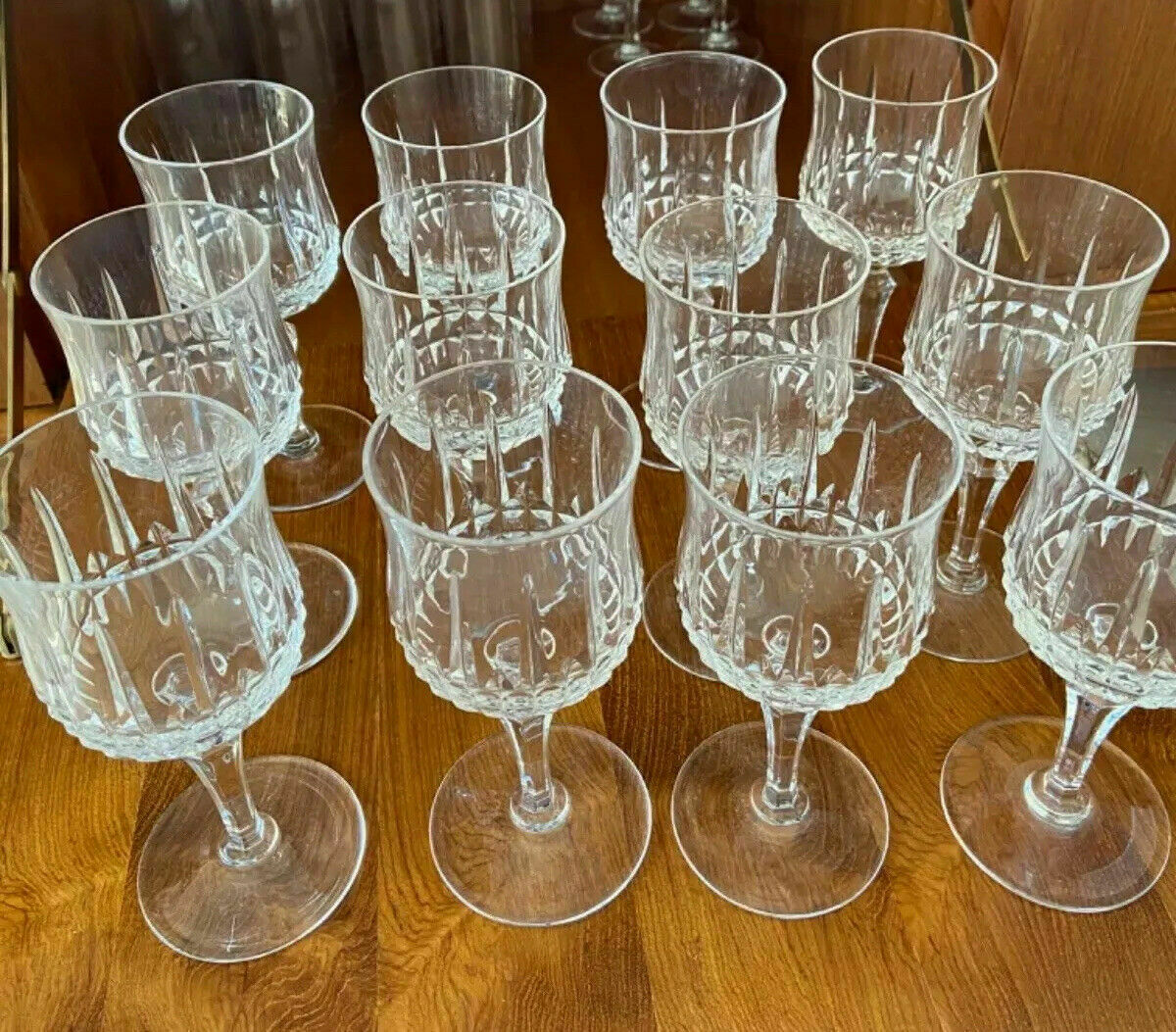 Sèvres 12 glasses of wine or crystal water Cristallerie de Sèvres Paris