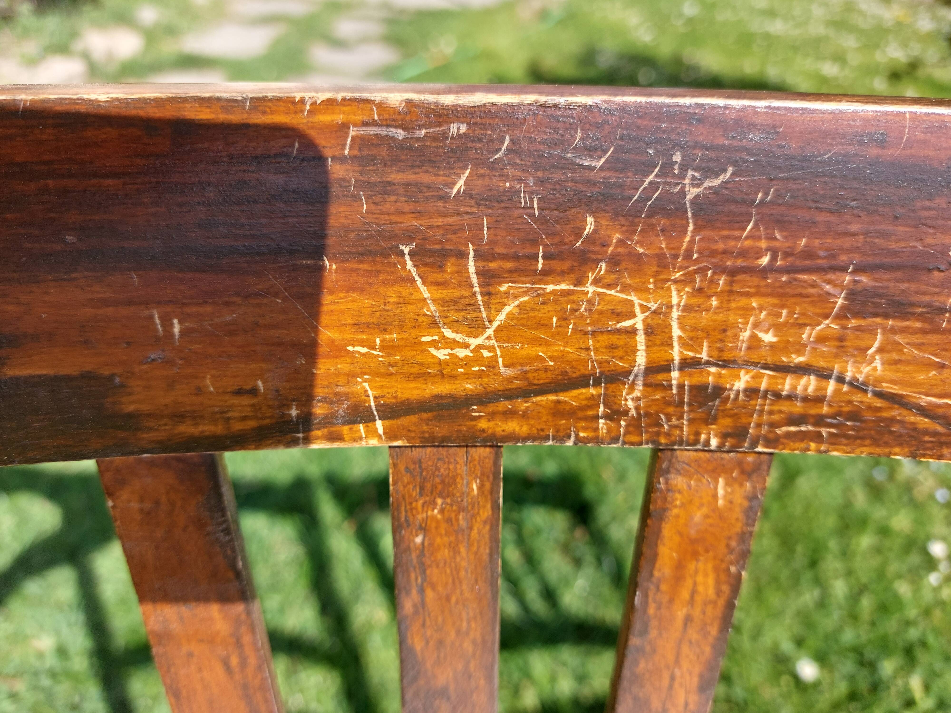 dark wooden bistro chairs