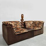 Vintage modular 2 seater sofa 'Graphic'