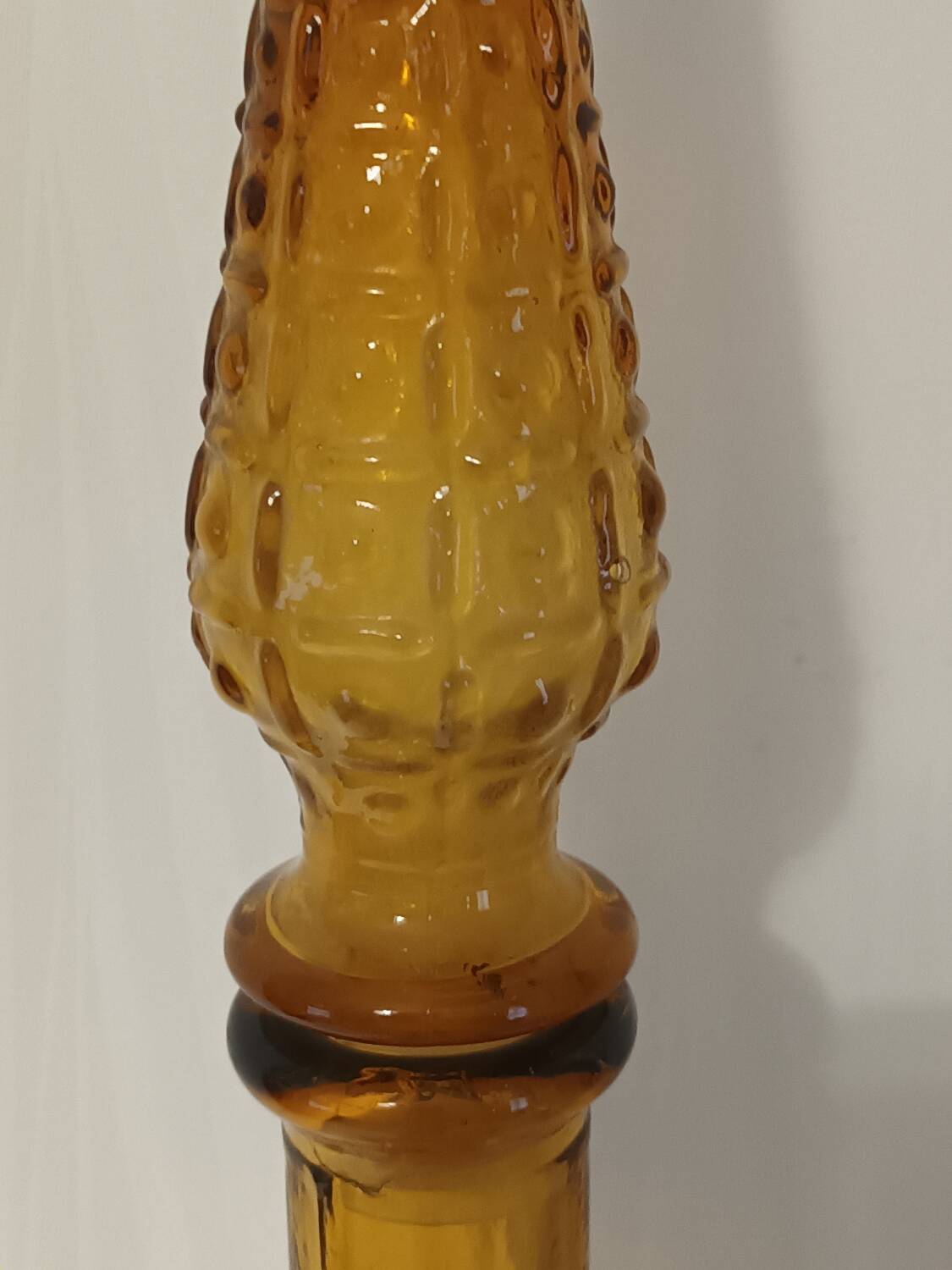 Amber carafe Italy Vintage