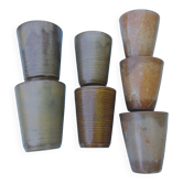 Vintage stoneware mugs