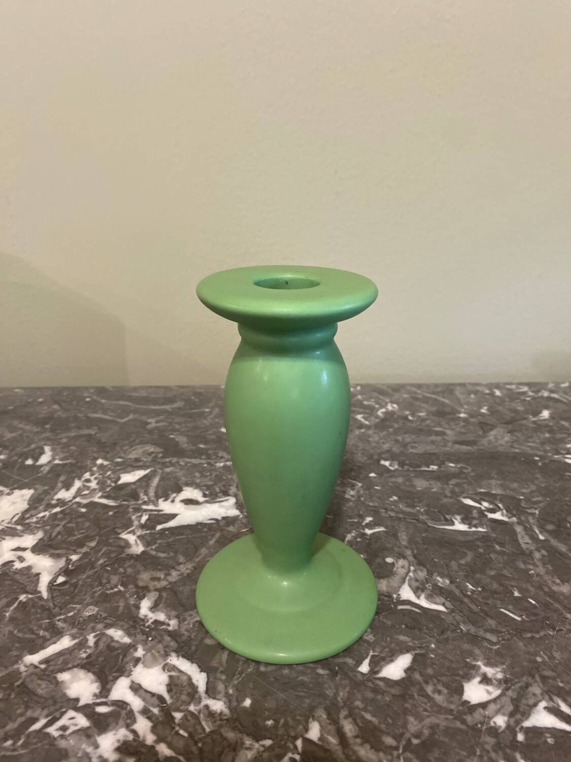 Vintage green candlestick