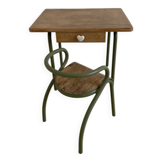 Bureau d’écolier et sa chaise Mullca