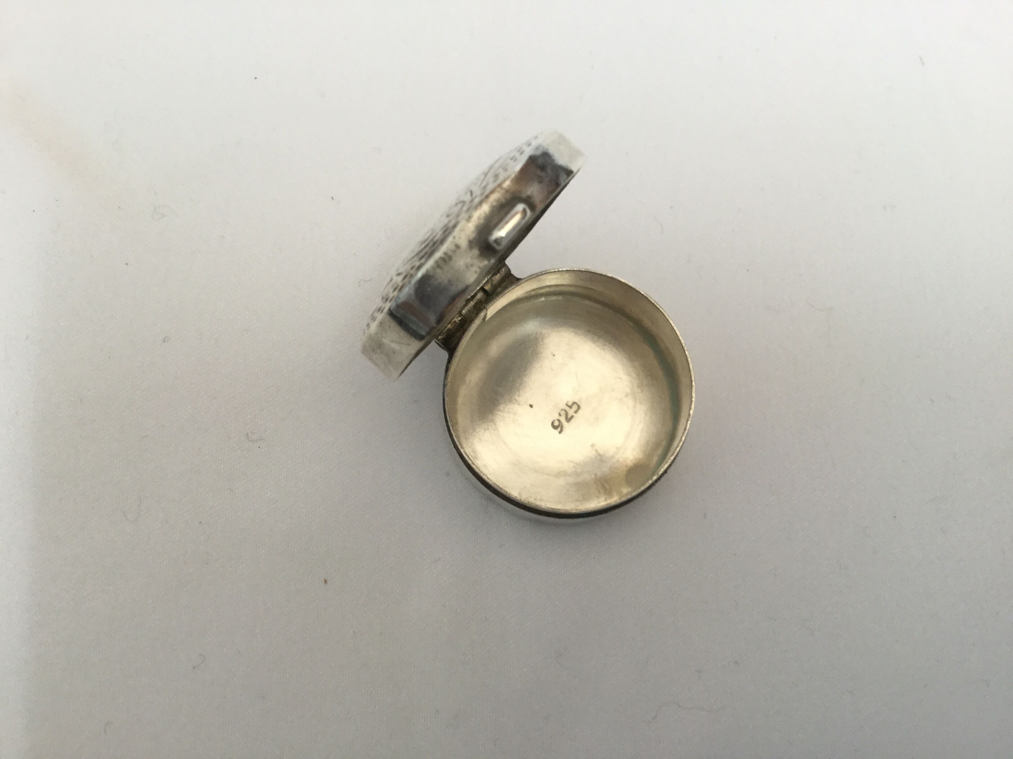 Two silver pills boxes, vintage