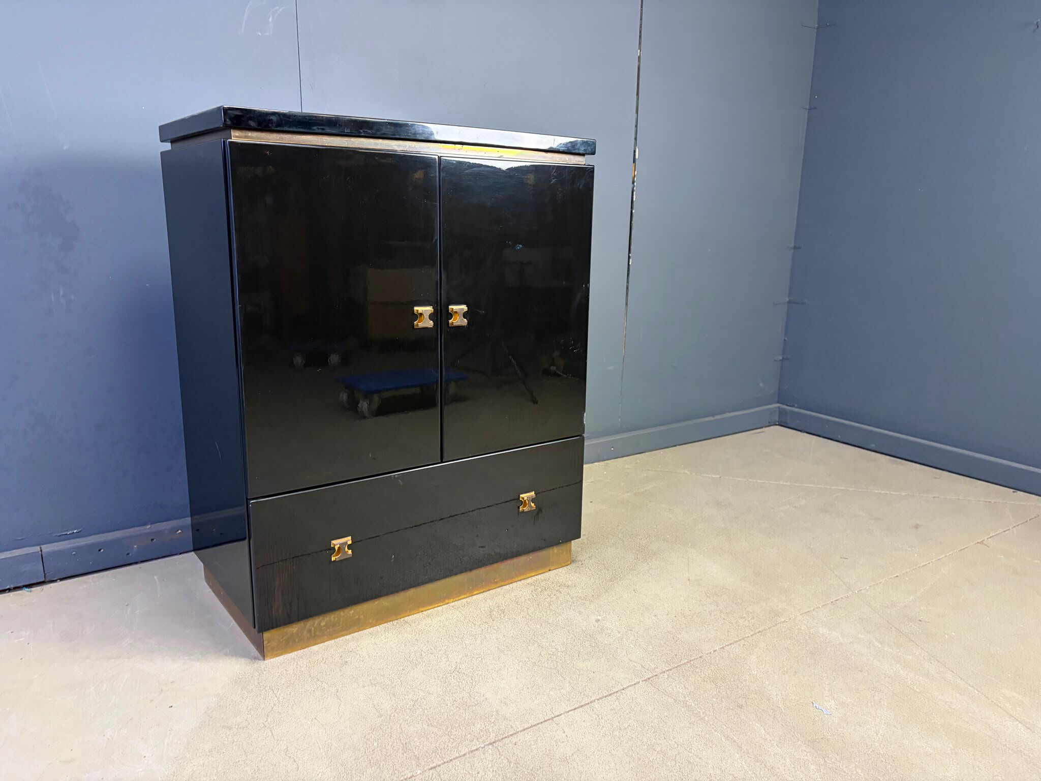 Cabinet de style Maison Jansen français, années 1970