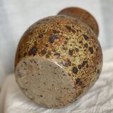 Vintage pyrite stoneware vase 1970