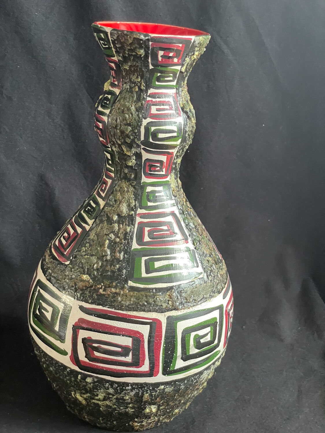 Vase vintage année 50 lave