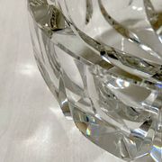 Large Saint Louis crystal pocket emptier or ashtray, ambassador model