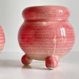 Pair of CERAMIC CANDLEHOLDERS Pink