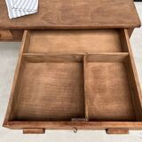 Vintage farm table with 2 large drawers