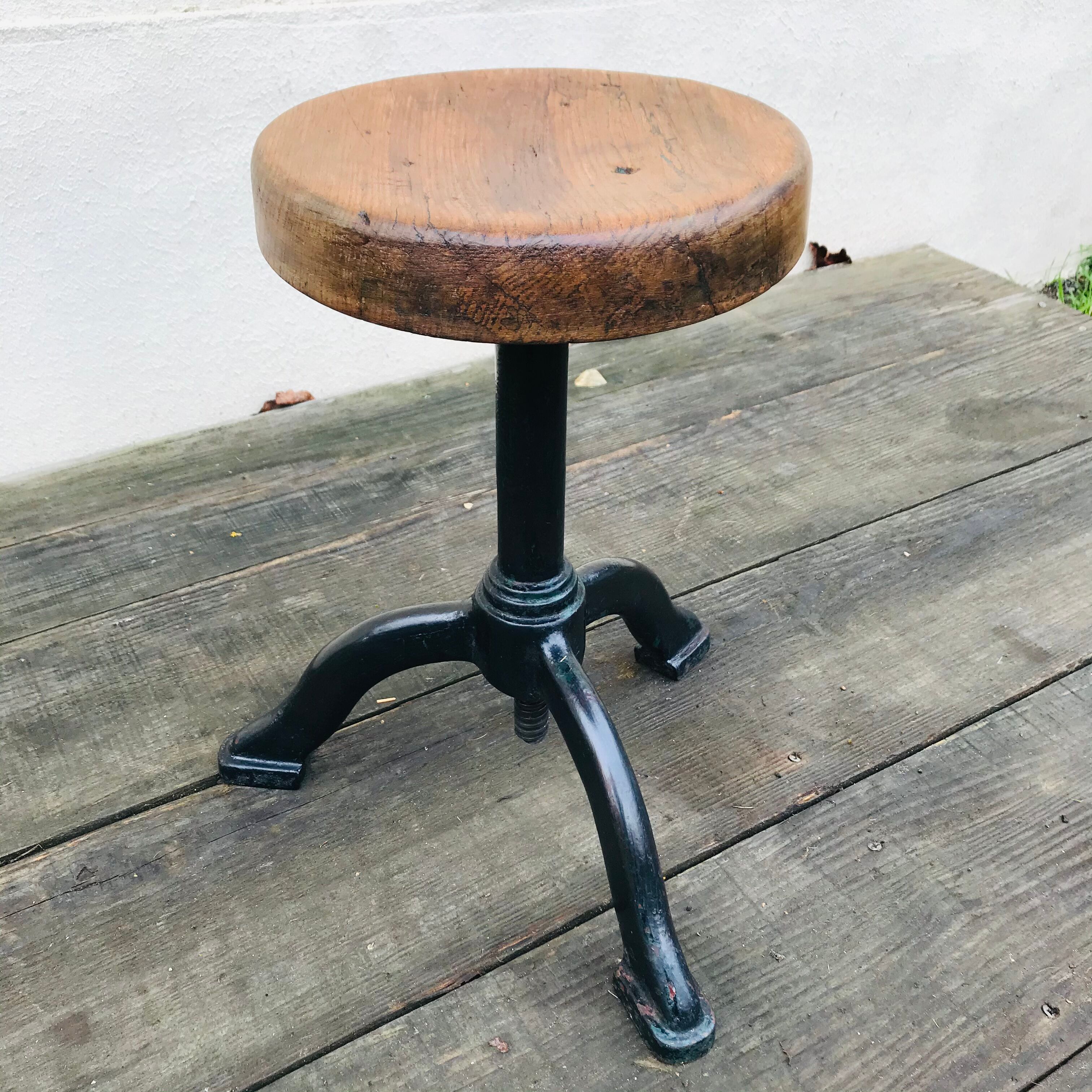 Former 1920s watchmaker adjustable stool