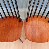 Set of 4 scandinavian teak chairs 60s