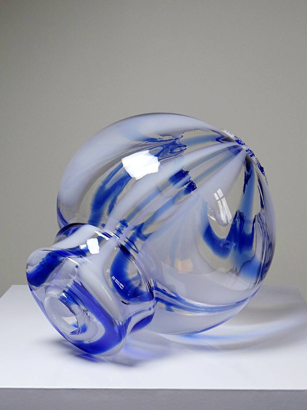 Large vintage Murano glass light globe from the 60s-70s attributed to Mor