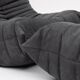 Togo lounge chair and pouf in black fabric by Michel Ducaroy for Ligne Roset, 1973, set of 2