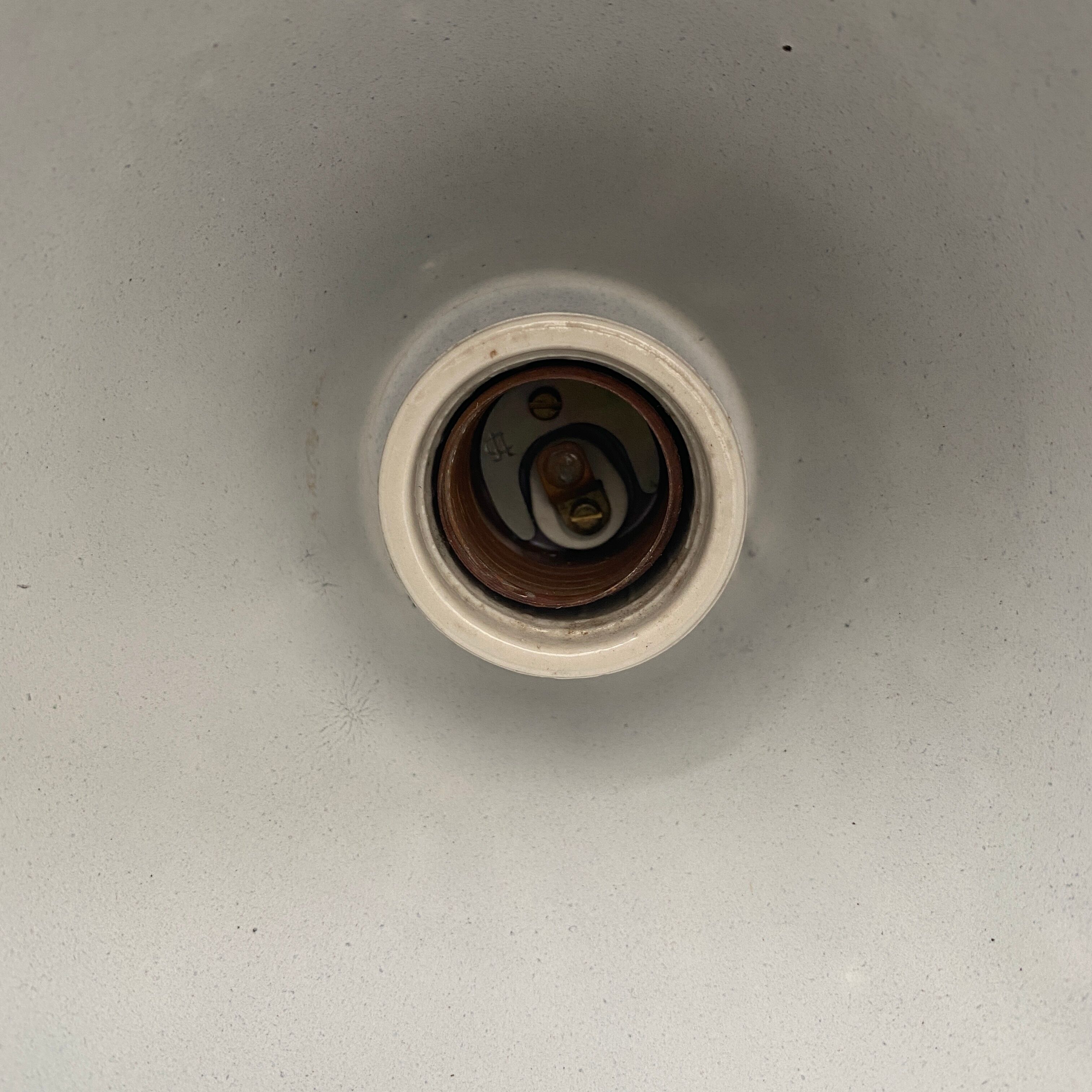 Ancient swan collar gallows lamp