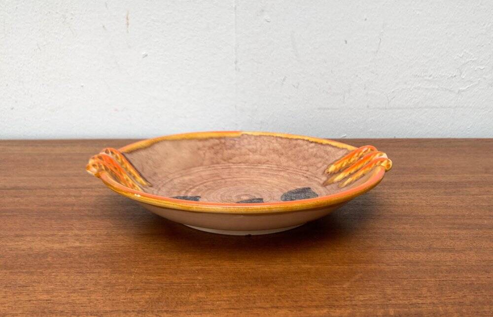 Corbeille à fruits en céramique allemande vintage de Zeller Keramik