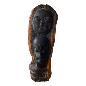 Sculpture makonde en ébène