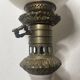 Old Napoleon 3 globe electrified oil lamp in opaline