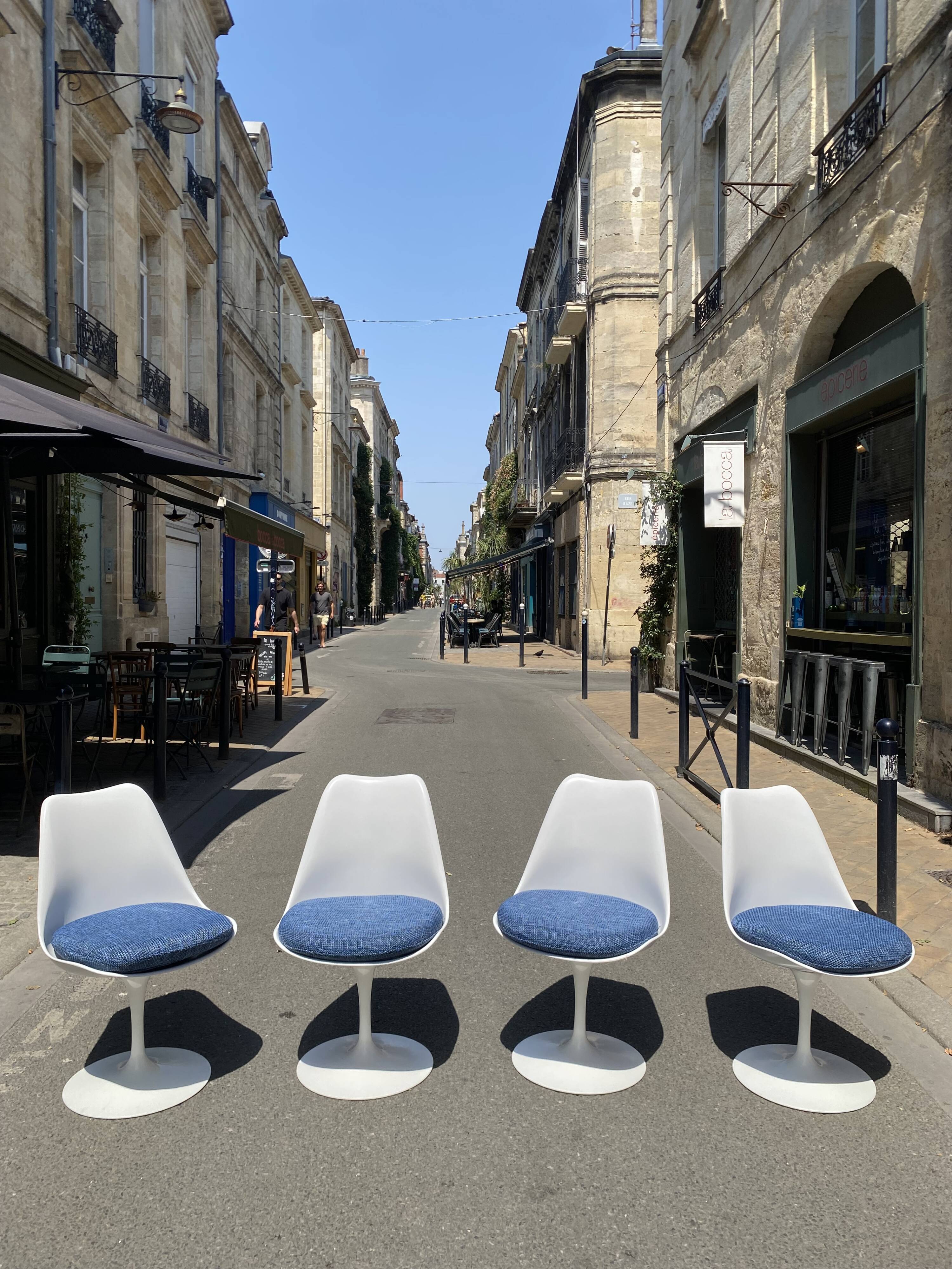 Tulip chairs by eero saarinen for knoll