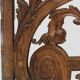 Decorative panel in carved oak wood 19th century
