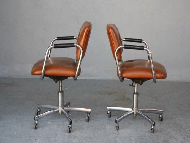 pair of armchairs vintage 1970 Tubulars