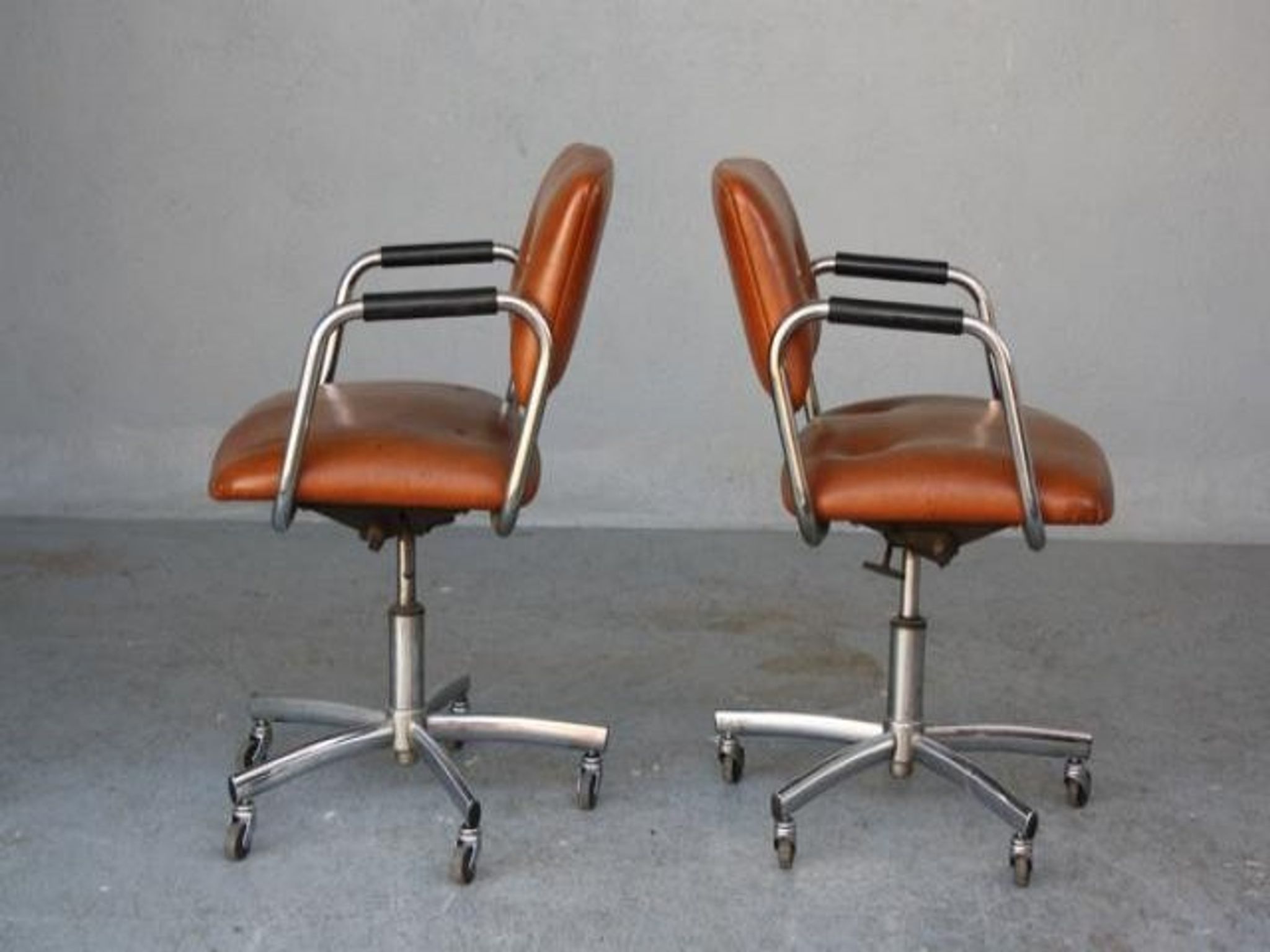 pair of armchairs vintage 1970 Tubulars