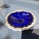 Blue cobalt butter dish