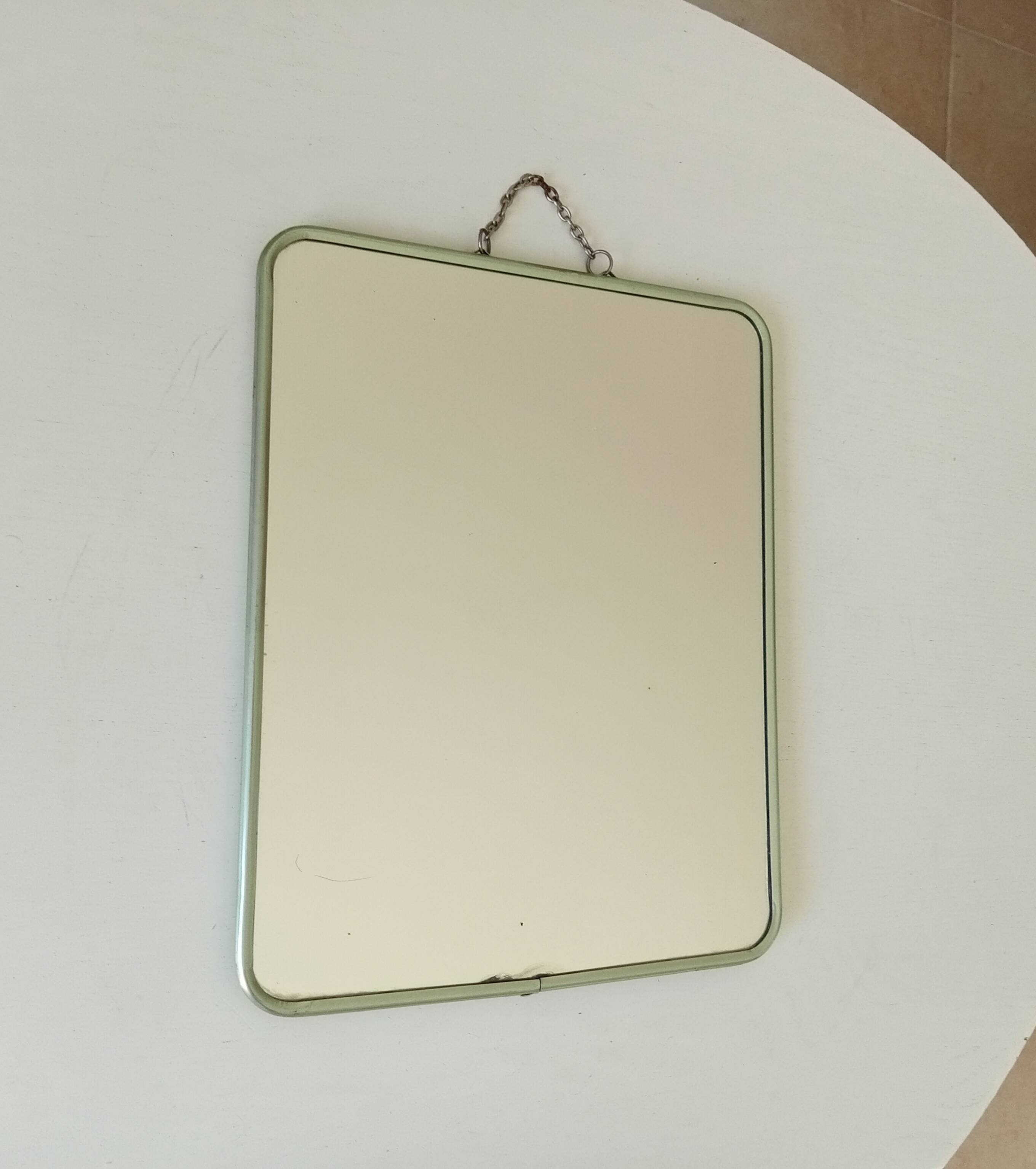 Vintage barber mirror from the 1950s