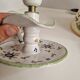 Petite Lampe En Faience Martres Tolosane Signé Matet