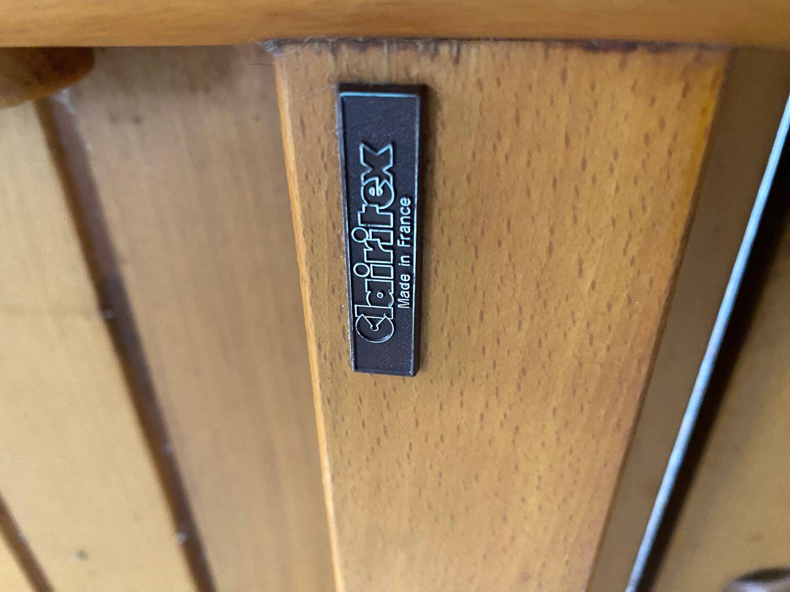 Clairitex 1970 folding garden table in solid wood 160x80cm