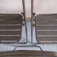 Lot of 3 folding chairs in vintage khaki military metal