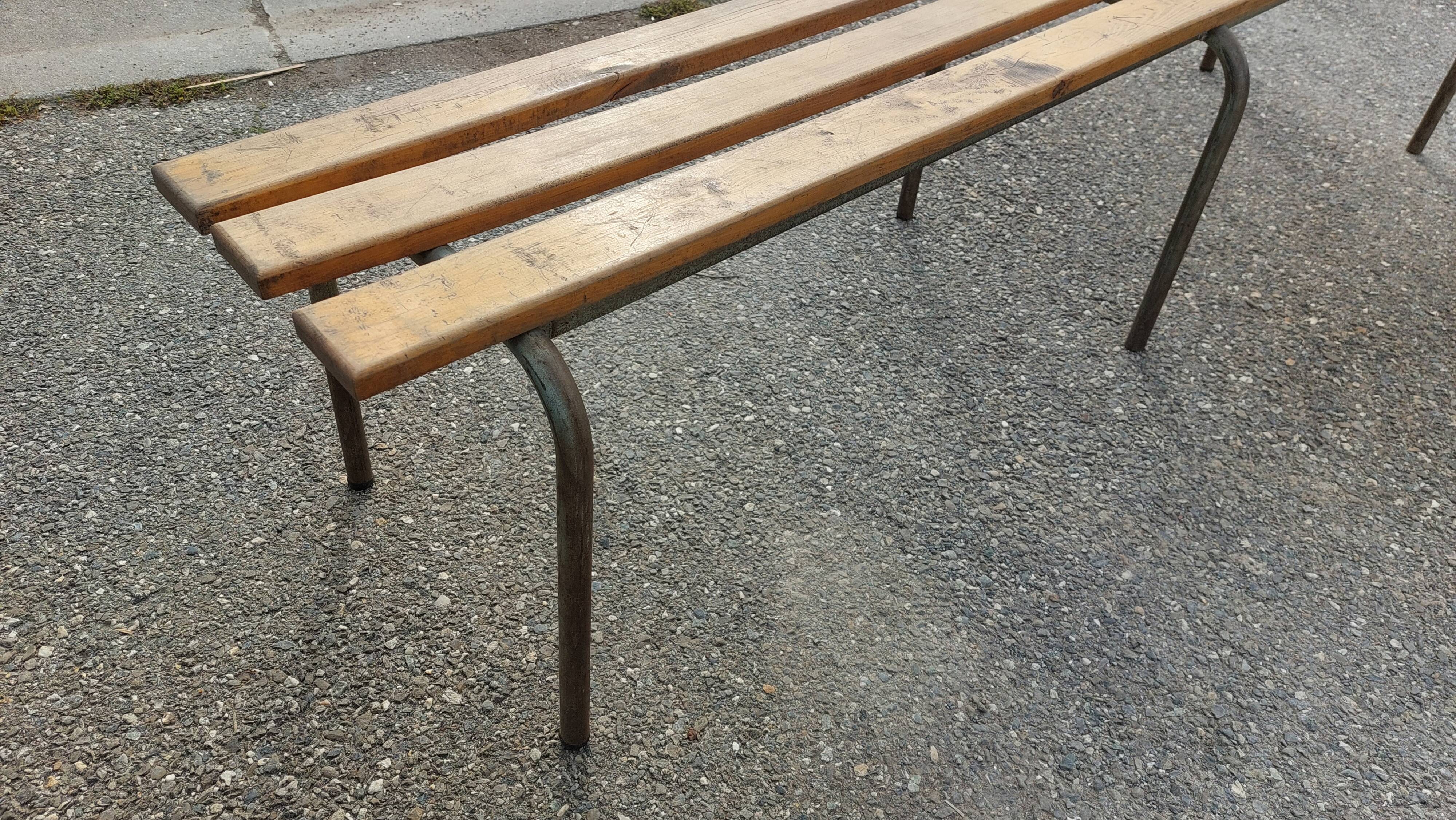 Vintage bench from the 60s - school - administration - parish - convent