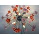 Murano Glass Flowers Italian Sputnik Candlestick