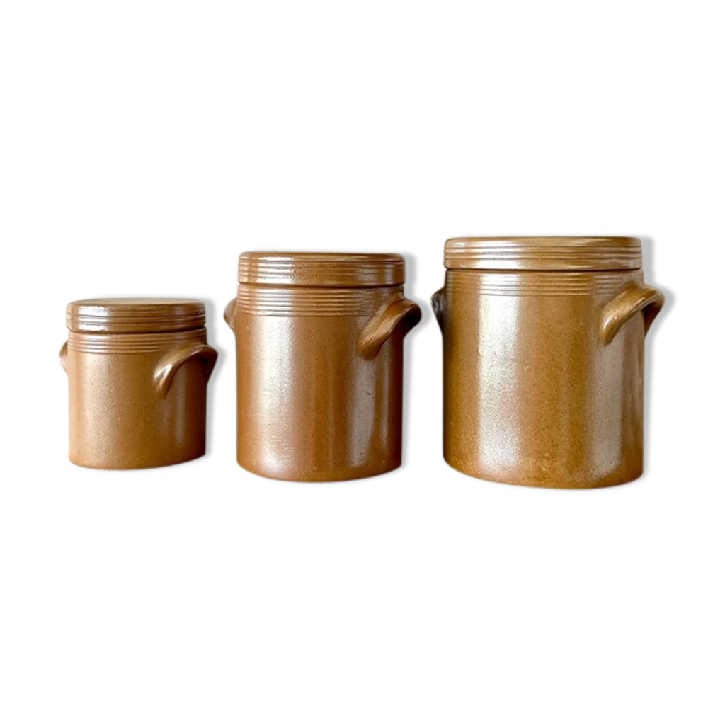Mini Bonbonne Grès Émaillé - Anse et Bouchon en Liège - Artisanal - 1,25 litres | Duhallé