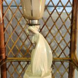 Lampe Céramique Art Déco 1930 Signé Fontinelle